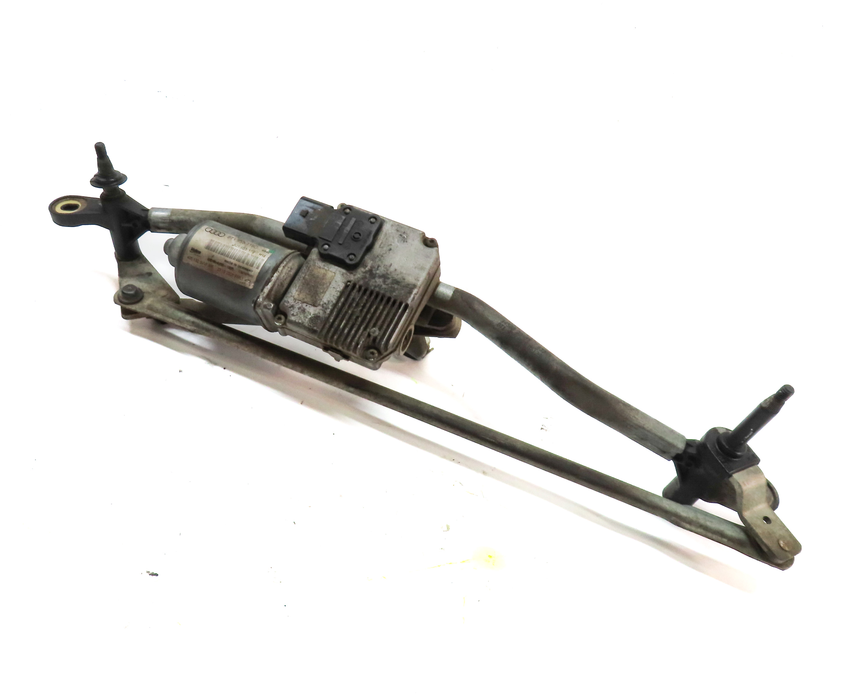08-17 AUDI A5 S5 RS5 (B8 8T) COUPE FRONT WINDSHIELD WIPER MOTOR & LINKAGE — exact item pictured